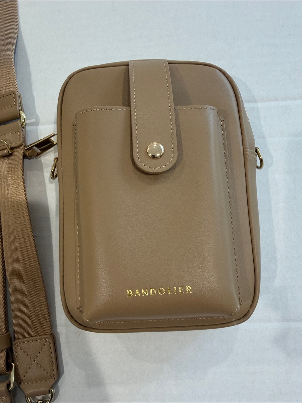 Bandolier Dillon crossbody bag in tan - Picture 2 of 10